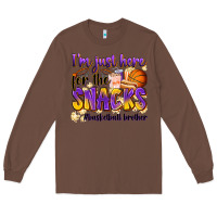 Chestnut i'm just here for the snacks #basketball brother Long Sleeve Tee - Zillion Design Studio