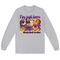 Moon Dust i'm just here for the snacks #basketball brother Long Sleeve Tee - Zillion Design Studio