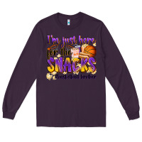 Plum i'm just here for the snacks #basketball brother Long Sleeve Tee - Zillion Design Studio