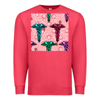 Cardinal Medicine Seamless Pattern Premium Sweatshirt - BundleAndBundleShop