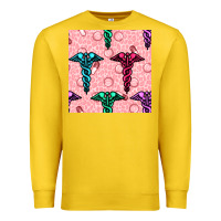 Lemon Medicine Seamless Pattern Premium Sweatshirt - BundleAndBundleShop