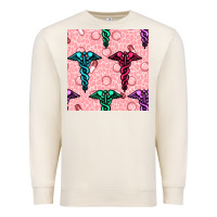 Sandshell Medicine Seamless Pattern Premium Sweatshirt - BundleAndBundleShop