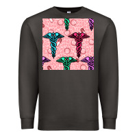 Smoke Medicine Seamless Pattern Premium Sweatshirt - BundleAndBundleShop