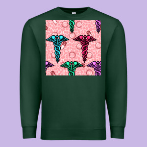 Medicine Seamless Pattern Premium Sweatshirt Designed By Bundleandbundleshop
