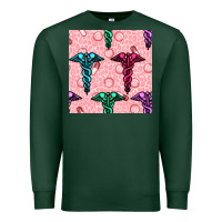 Sports Green Medicine Seamless Pattern Premium Sweatshirt - BundleAndBundleShop