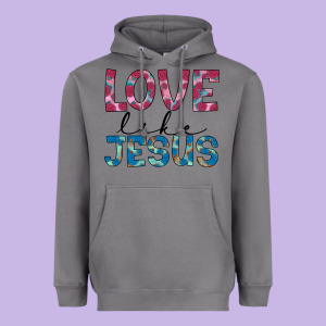 Love Like Jesus Heavyweight Hoodie Designed By Jahusdesignshop