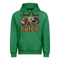 Emerald small town big pride maroon yellow Urban Hoodie - MaliasSmallBusiness