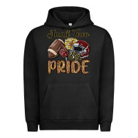 Pigment Black small town big pride maroon yellow Urban Hoodie - MaliasSmallBusiness