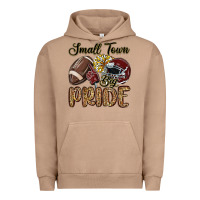 Pigment Burro small town big pride maroon yellow Urban Hoodie - MaliasSmallBusiness