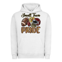 Pigment Lunar Rock small town big pride maroon yellow Urban Hoodie - MaliasSmallBusiness