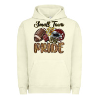 Small Town Big Pride Maroon Yellow Urban Hoodie | Teevron