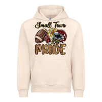 Sandshell small town big pride maroon yellow Urban Hoodie - MaliasSmallBusiness