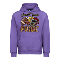 Tulip small town big pride maroon yellow Urban Hoodie - MaliasSmallBusiness