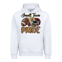 White small town big pride maroon yellow Urban Hoodie - MaliasSmallBusiness