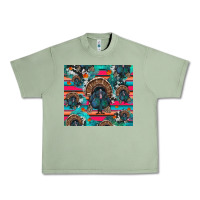 Oil Green Thanksgiving Turkey Urban Heavy Tee - RanaPortraitStore
