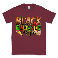 Burgundy black teacher magic Classic Tee - Zillion Design Studio