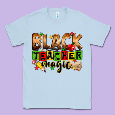 Black Teacher Magic Classic Tee Designed By Zillion Design Studio