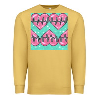 Antique Gold Nursing Heart Seamless Pattern Premium Sweatshirt - BundleAndBundleShop
