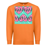 Carrot Nursing Heart Seamless Pattern Premium Sweatshirt - BundleAndBundleShop