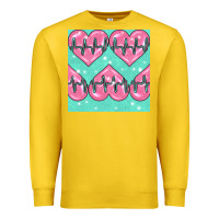 Lemon Nursing Heart Seamless Pattern Premium Sweatshirt - BundleAndBundleShop