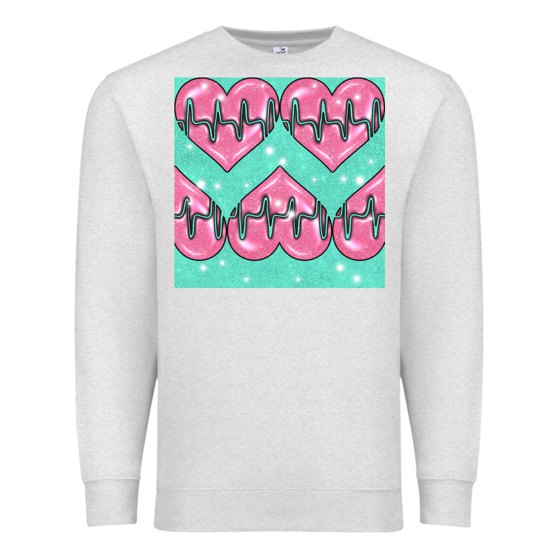 Nursing Heart Seamless Pattern Premium Sweatshirt by BundleAndBundleShop | Teevron