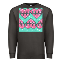 Smoke Nursing Heart Seamless Pattern Premium Sweatshirt - BundleAndBundleShop