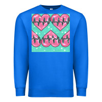 True Royal Nursing Heart Seamless Pattern Premium Sweatshirt - BundleAndBundleShop