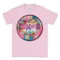 Bubblegum Pink teacher life earrings Classic Tee - BundleAndBundleShop