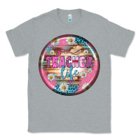 Heather Grey teacher life earrings Classic Tee - BundleAndBundleShop