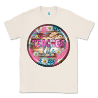 Natural teacher life earrings Classic Tee - BundleAndBundleShop