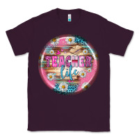Plum teacher life earrings Classic Tee - BundleAndBundleShop