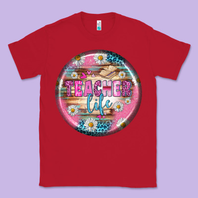 Teacher Life Earrings Classic Tee Designed By Bundleandbundleshop