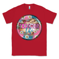 Red teacher life earrings Classic Tee - BundleAndBundleShop