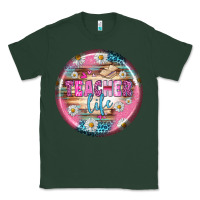 Sports Green teacher life earrings Classic Tee - BundleAndBundleShop
