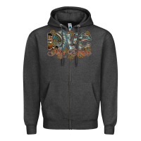 Charcoal Heather love my tribe Zipper Hoodie - SublimationCraftShop