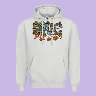 Love My Tribe Zipper Hoodie Designed By Sublimationcraftshop