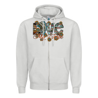 Dove Grey love my tribe Zipper Hoodie - SublimationCraftShop