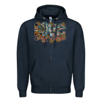 Navy love my tribe Zipper Hoodie - SublimationCraftShop