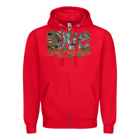 Red love my tribe Zipper Hoodie - SublimationCraftShop