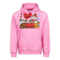 Fuchsia Pink i love being a gigi Urban Hoodie - MaliasSmallBusiness