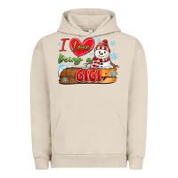 Pigment French Oak i love being a gigi Urban Hoodie - MaliasSmallBusiness