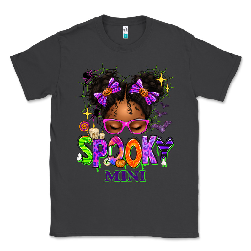 Spooky Mini Halloween Messy Bun Classic Tee by texasbilliewilder | Teevron