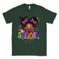 Sports Green Spooky Mini Halloween Messy Bun Classic Tee - texasbilliewilder