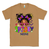 Toasted Coconut Spooky Mini Halloween Messy Bun Classic Tee - texasbilliewilder