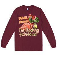 Burgundy im flocking fabulous Long Sleeve Tee - texasbilliewilder