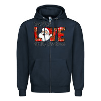 Navy for the of the christmas Zipper Hoodie - CowhideDigitalArt