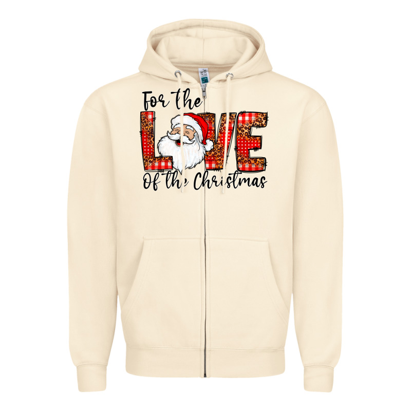For The Of The Christmas Zipper Hoodie by CowhideDigitalArt | Teevron