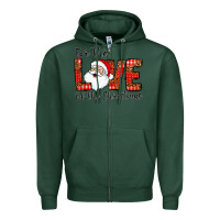 Sports Green for the of the christmas Zipper Hoodie - CowhideDigitalArt
