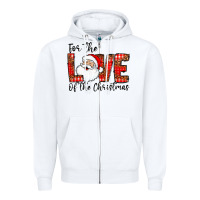 White for the of the christmas Zipper Hoodie - CowhideDigitalArt