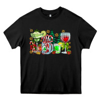 Black Christmas tequila Heavy Core Tee - CowhideDigitalArt